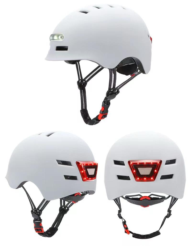 Casco Urbano Ajustable Equipado Con Luz Led