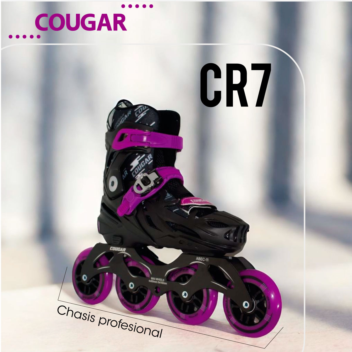 Patines Semiprofesionales Cougar Ajustables CR7