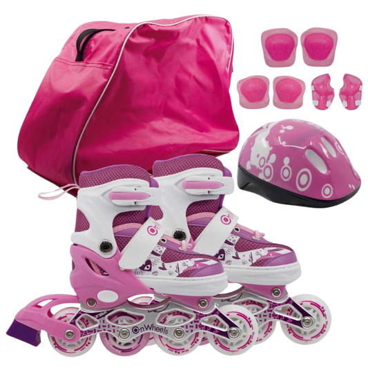 Combo de Patines Onwheels + Kit de Protección + Casco