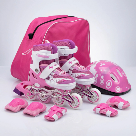 Combo de Patines Onwheels + Kit de Protección + Casco