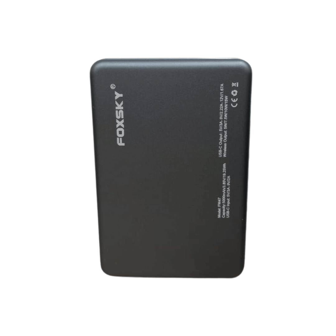 Batería  Ultradelgada,  Magnética en Aluminio De Carga Rápida Inalámbrica FOXSKY