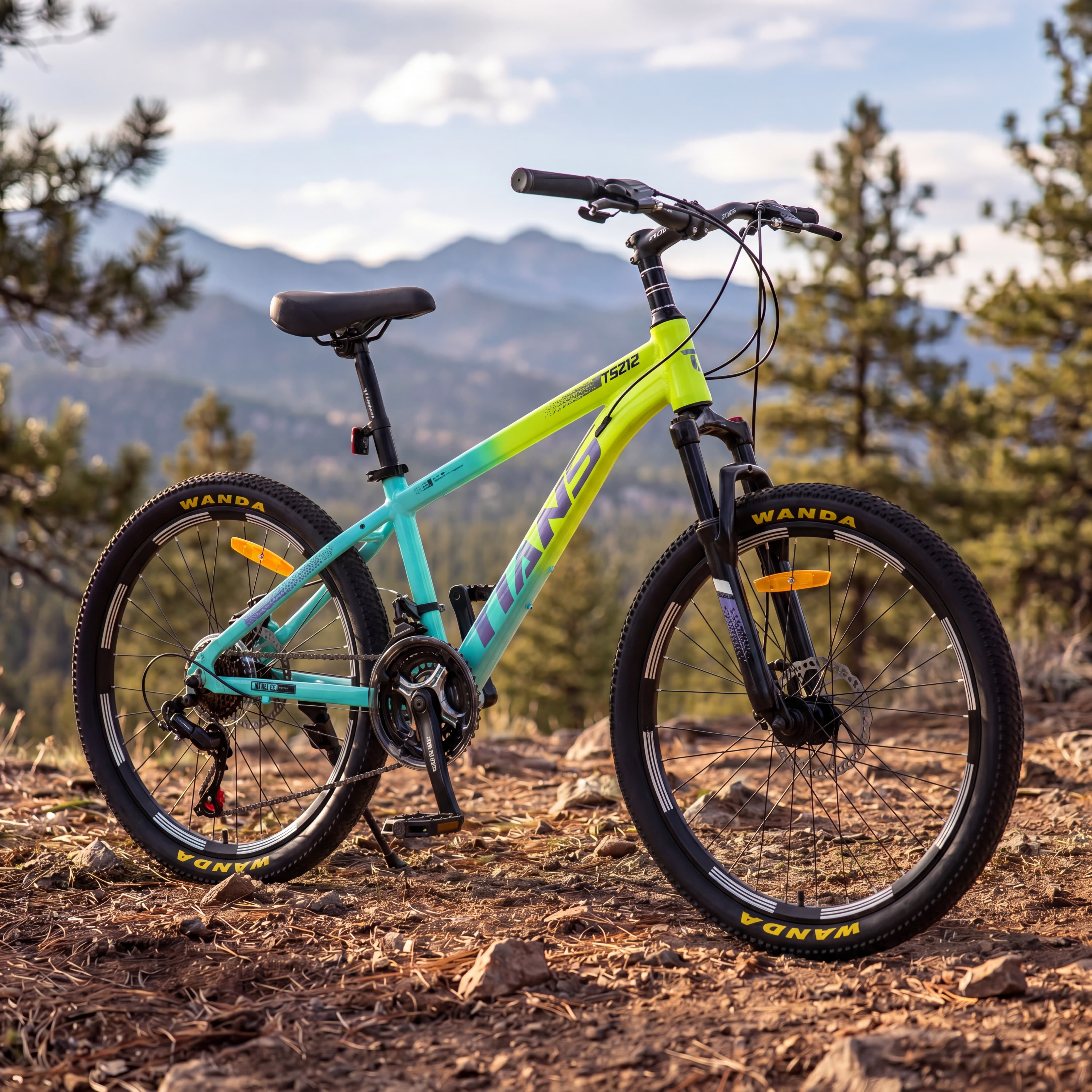 Bicicleta Tians para niños 6-9 años en Aluminio con Rin 20" + Shimano Revoshift 7V + Frenos de disco
