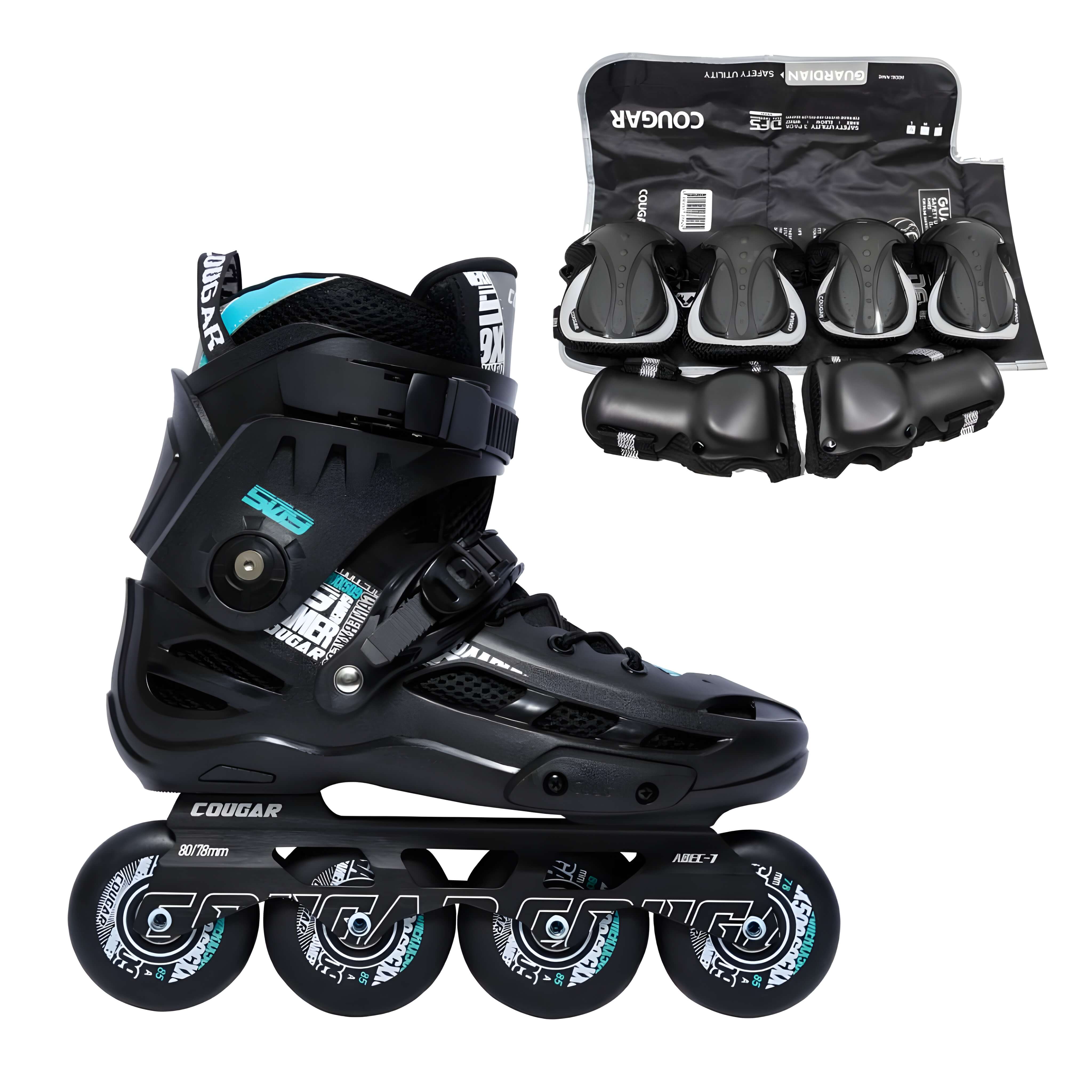 patines-en-linea-semiprofesionales-slalom-mzs509-negro-onwheels-colombia-protecciones