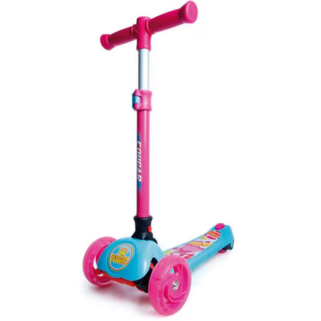 Scooter para niños Cougar Rosada con azul MHB-23