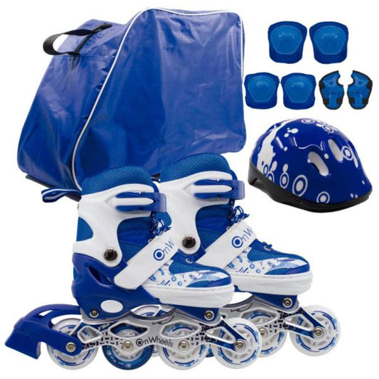 Combo de Patines Onwheels + Kit de Protección + Casco