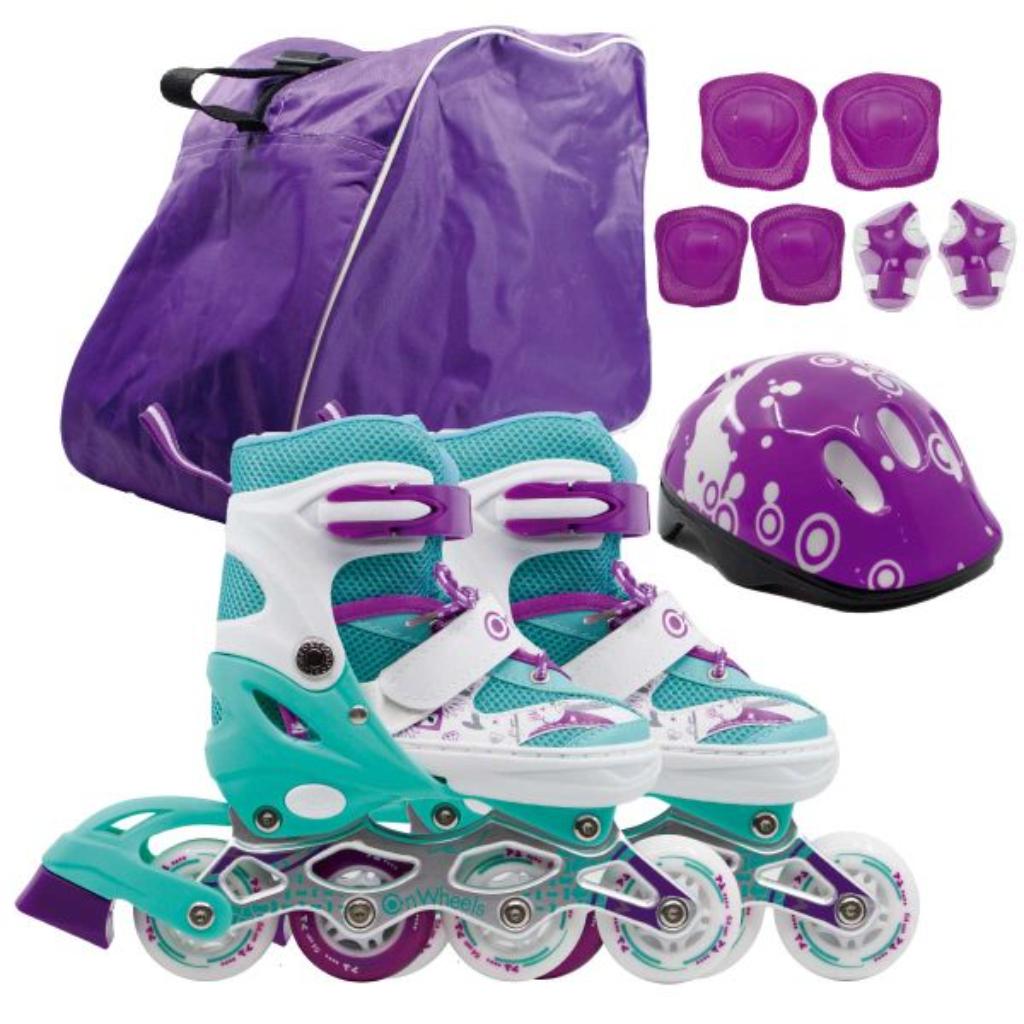 Combo de Patines Onwheels + Kit de Protección + Casco